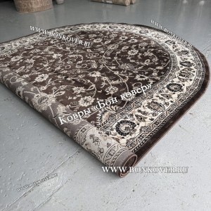 Ковер Для Гостиной Арт 23857 Темно-Коричневый Овал